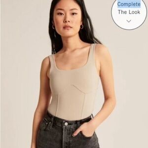 Abercrombie & Fitch Corset Bodysuit, size Large, multiple colors